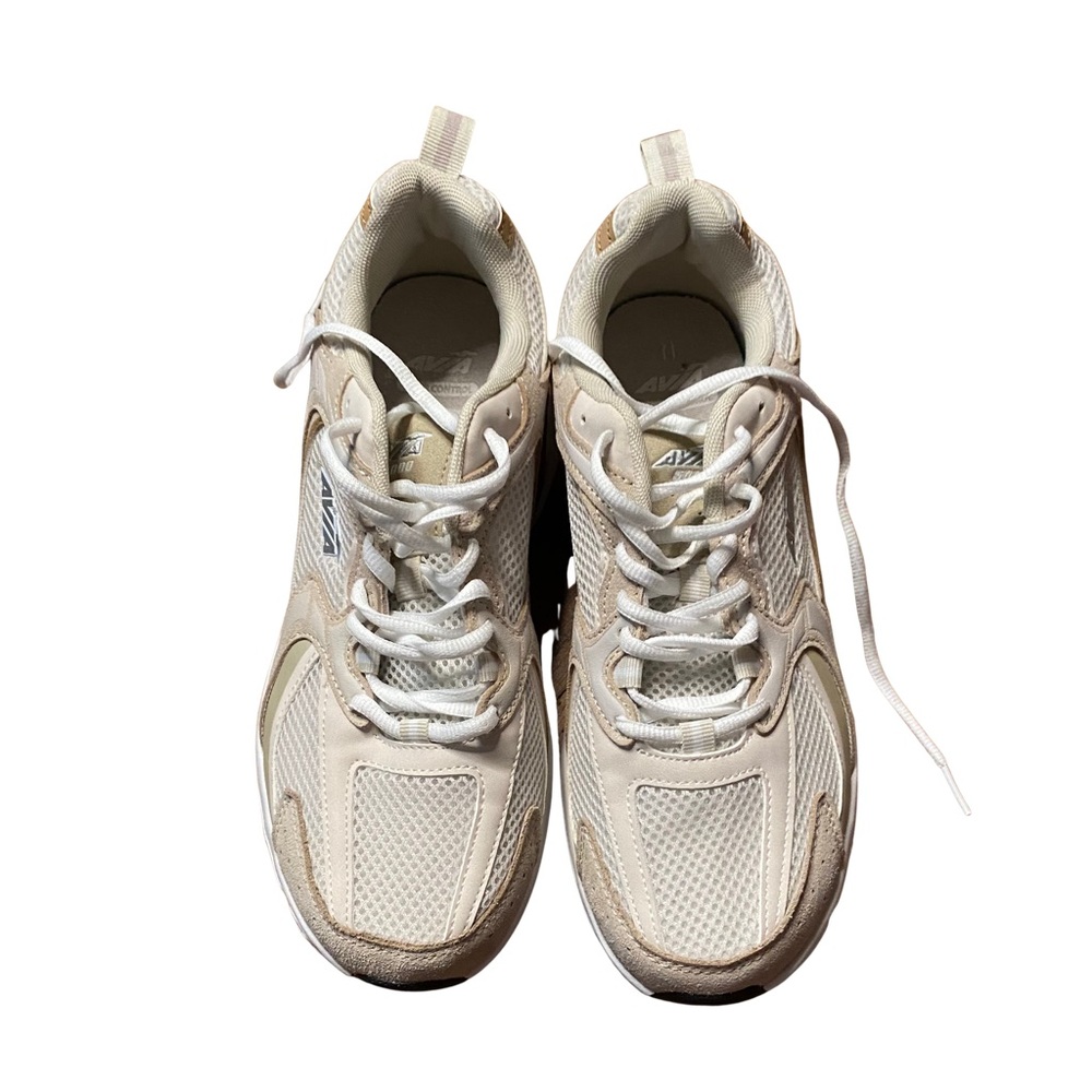 Avia Women’s Athletic Sneakers Neutral White Beige Lace-Up size 11